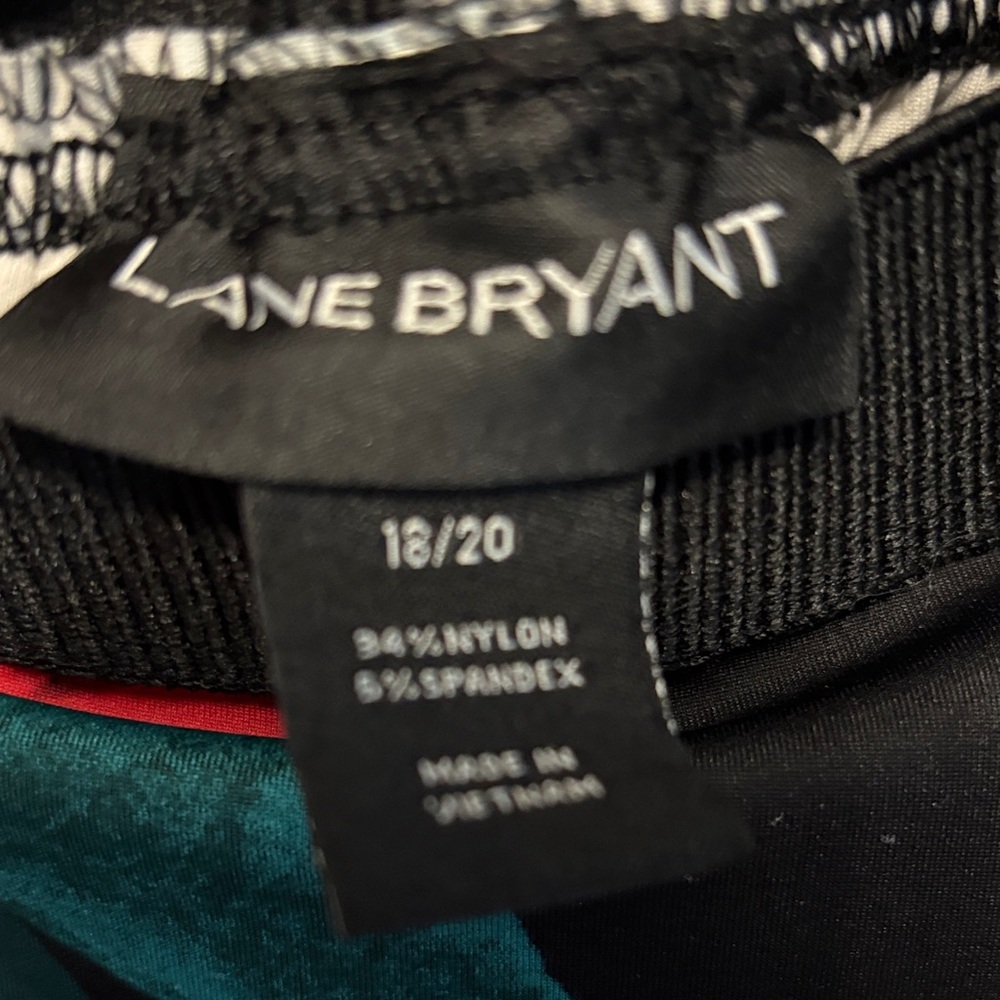 Lane Bryant Black Skirt with Red Rose Print - Picture 5 of 6